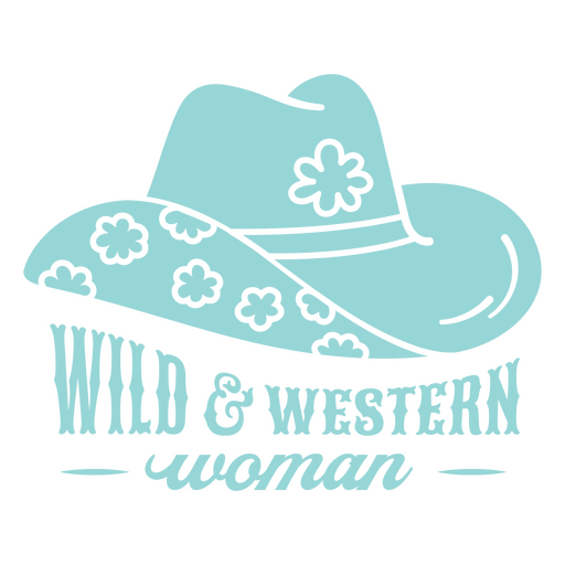 Niedliches Hutdesign im Wild-Western-Stil für Frauen PNG-Design