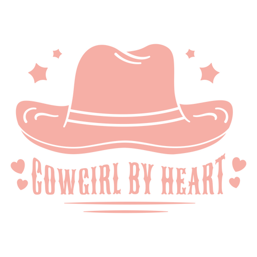 Charmantes Design mit Cowgirl-Hut-Zitat PNG-Design