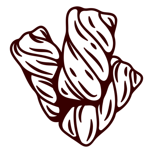 Ilustración estilizada de croissant para amantes de la comida. Diseño PNG