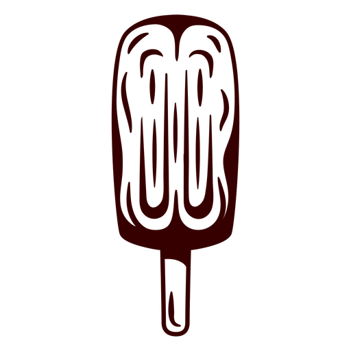 Diseño gráfico de barra de helado estilizada Diseño PNG