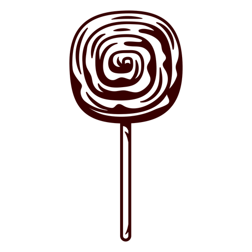 Whimsical spiral lollipop design PNG Design