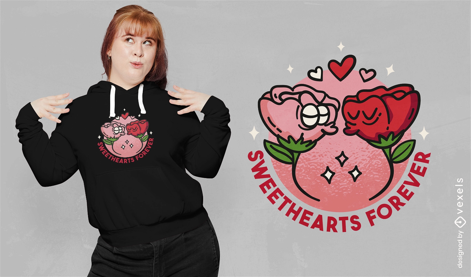 Sweethearts forever t-shirt design
