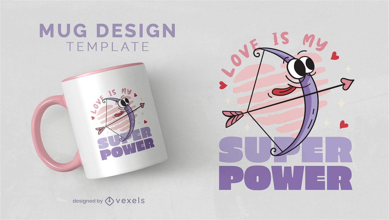 Love superpower mug design