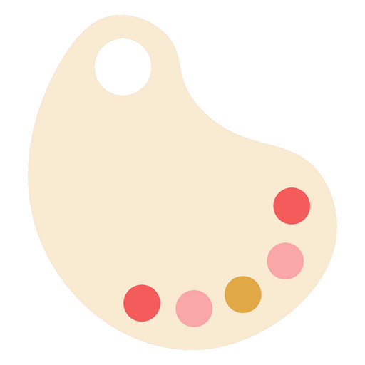 Symbol einer Farbpalette in warmen Tönen PNG-Design