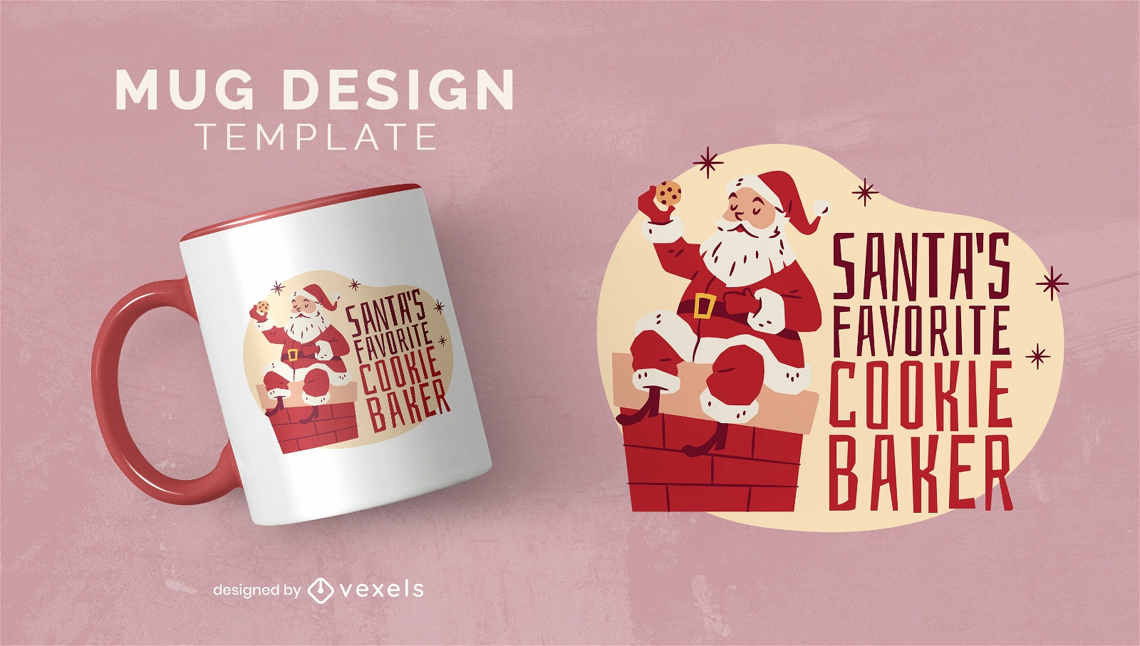 Santa's baker mug design