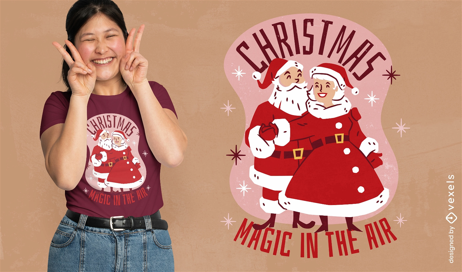 T-Shirt-Design für die Weihnachtszeit
