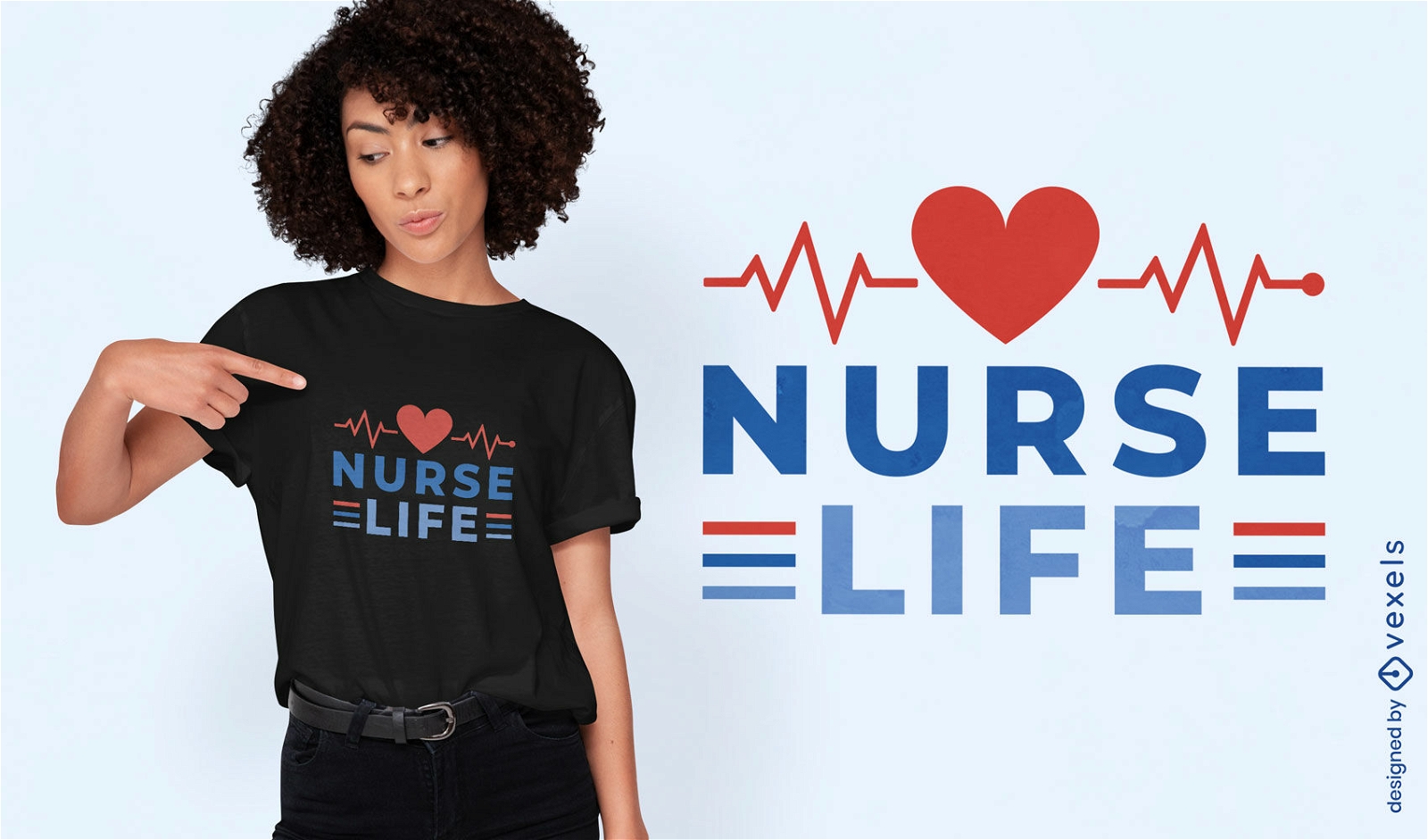 Healthcare profession t-shirt design