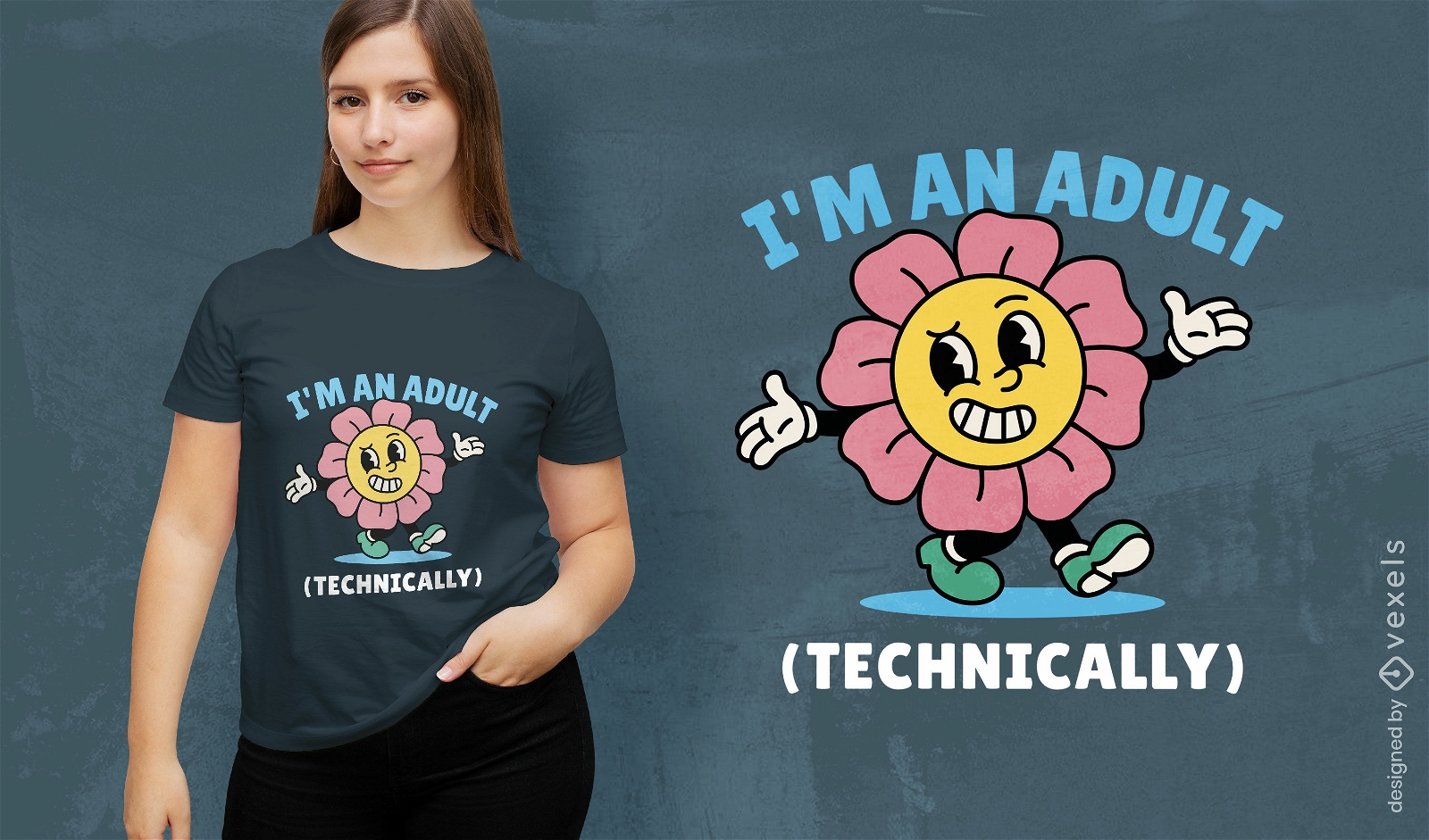 Technically Adult T-shirt Design Vector Download