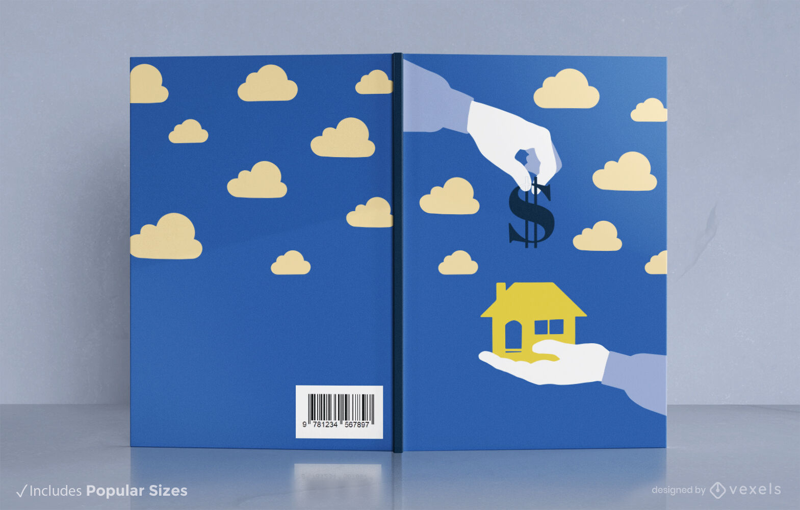 Diseño de portada de libro de inversión y vivienda.