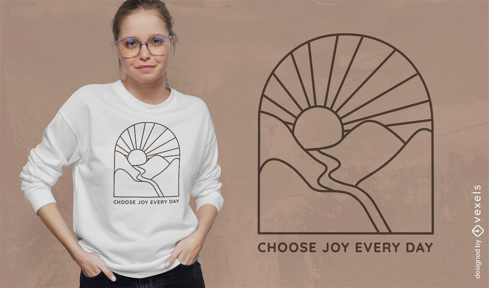 Choose joy daily sweatshirt design