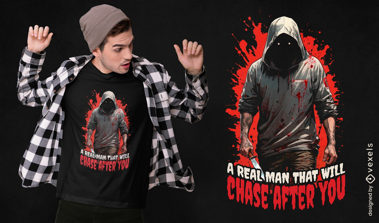 Halloween chase t-shirt design