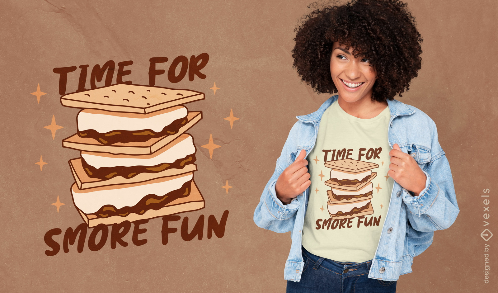 Design de camiseta S&#39;more time