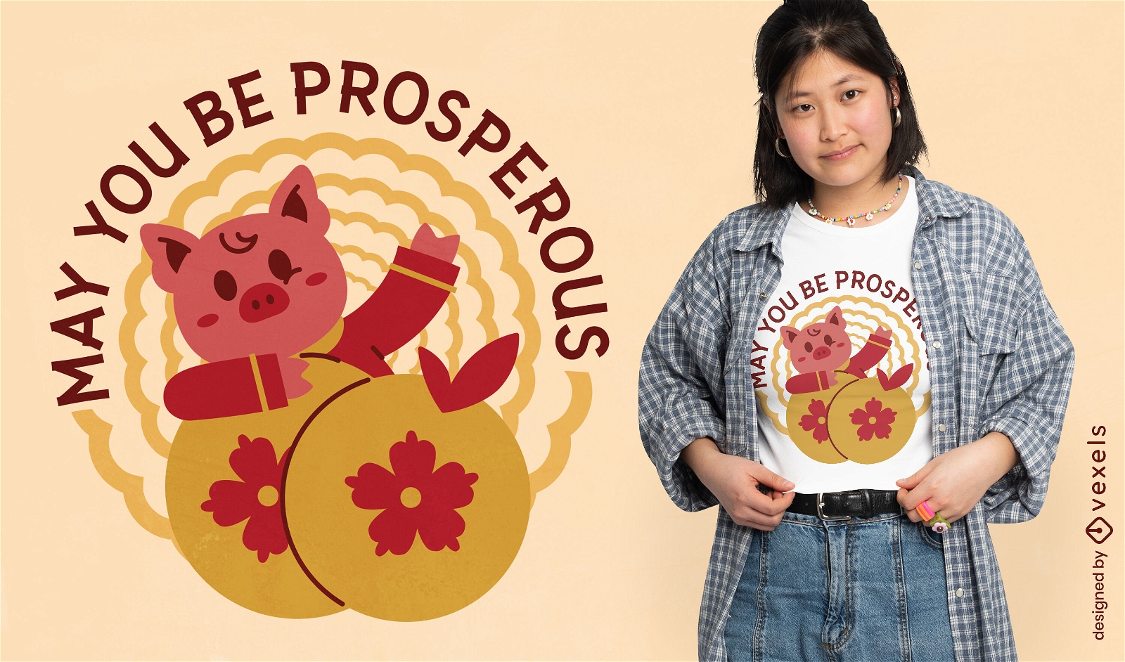 Prosperity wishes t-shirt design