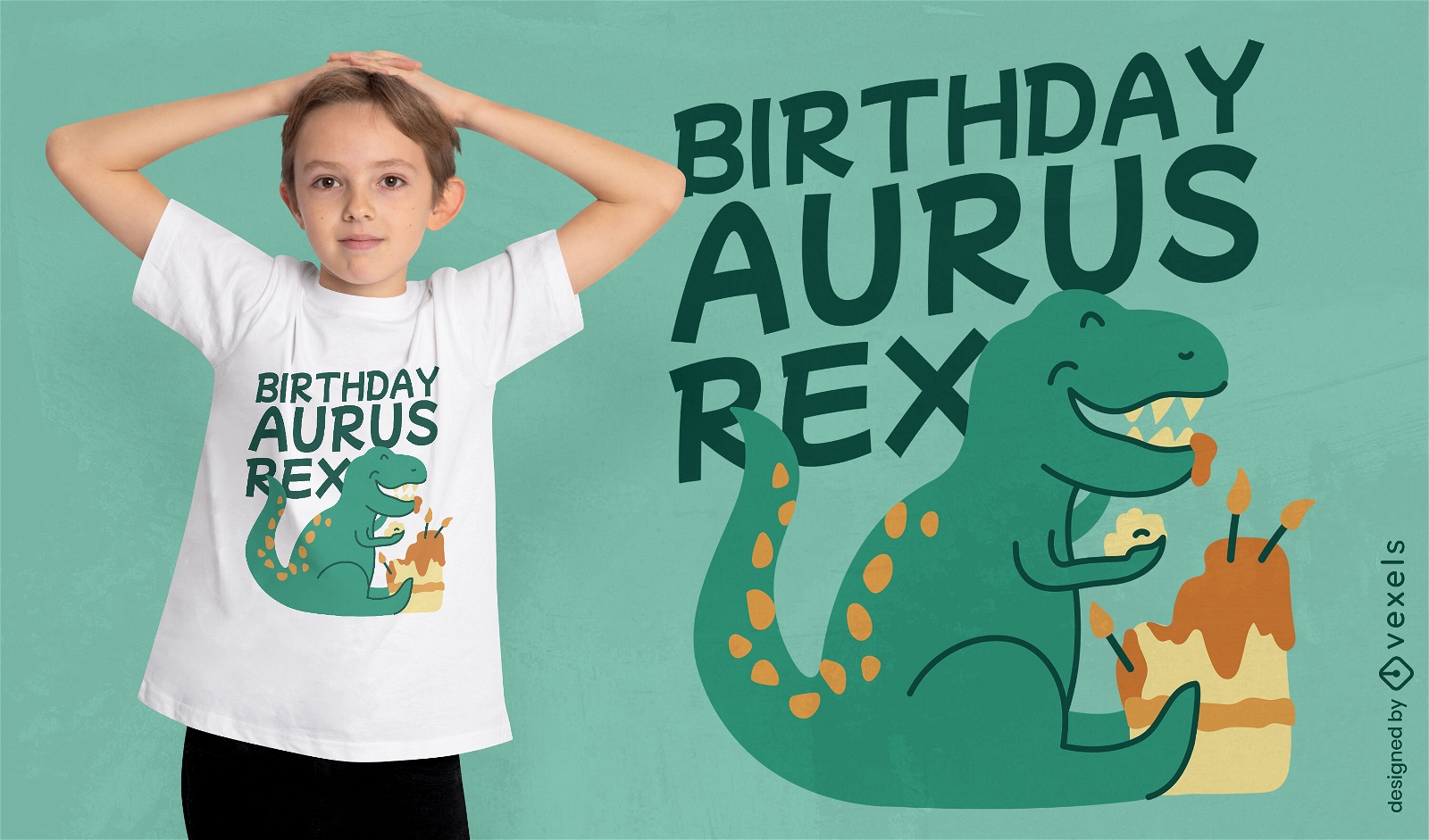 Prehistoric birthday fun t-shirt design