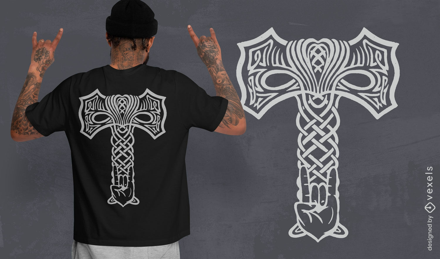 Norse Mjolnir t-shirt design