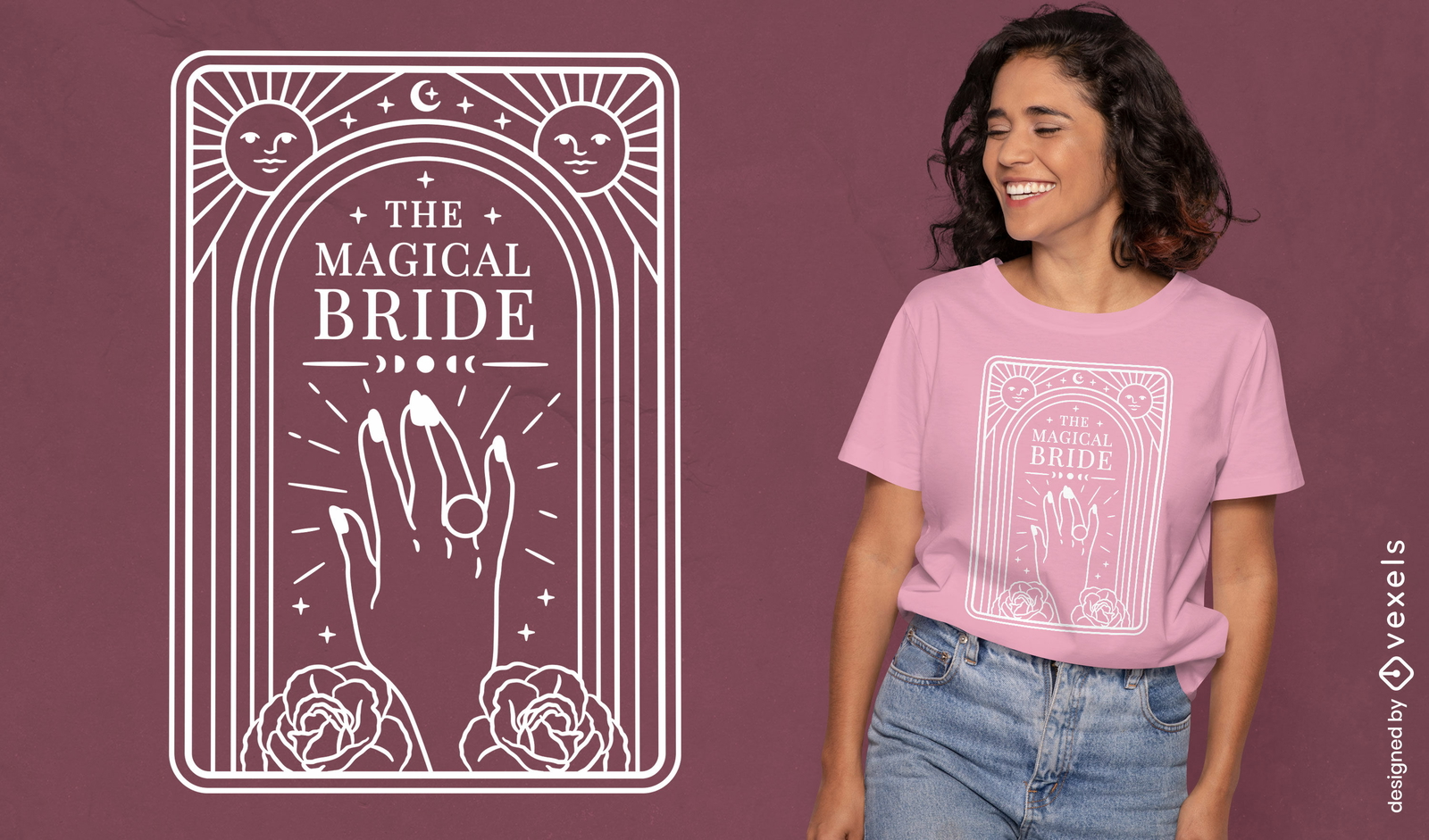 Enchanting fiancée t-shirt design