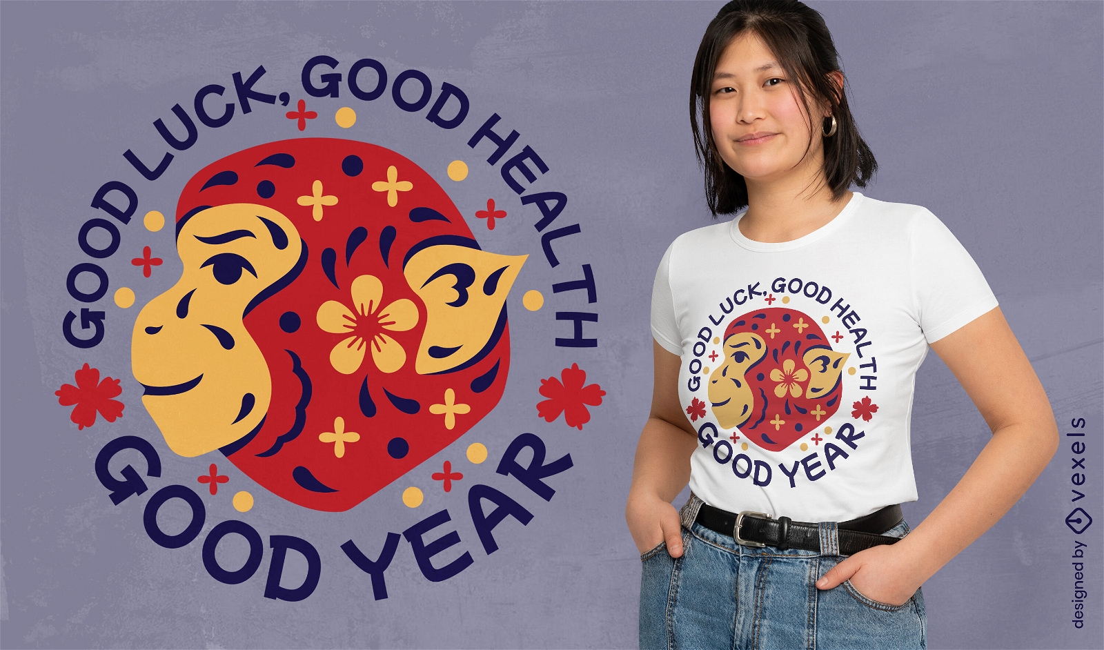 Prosperous year wish t-shirt design