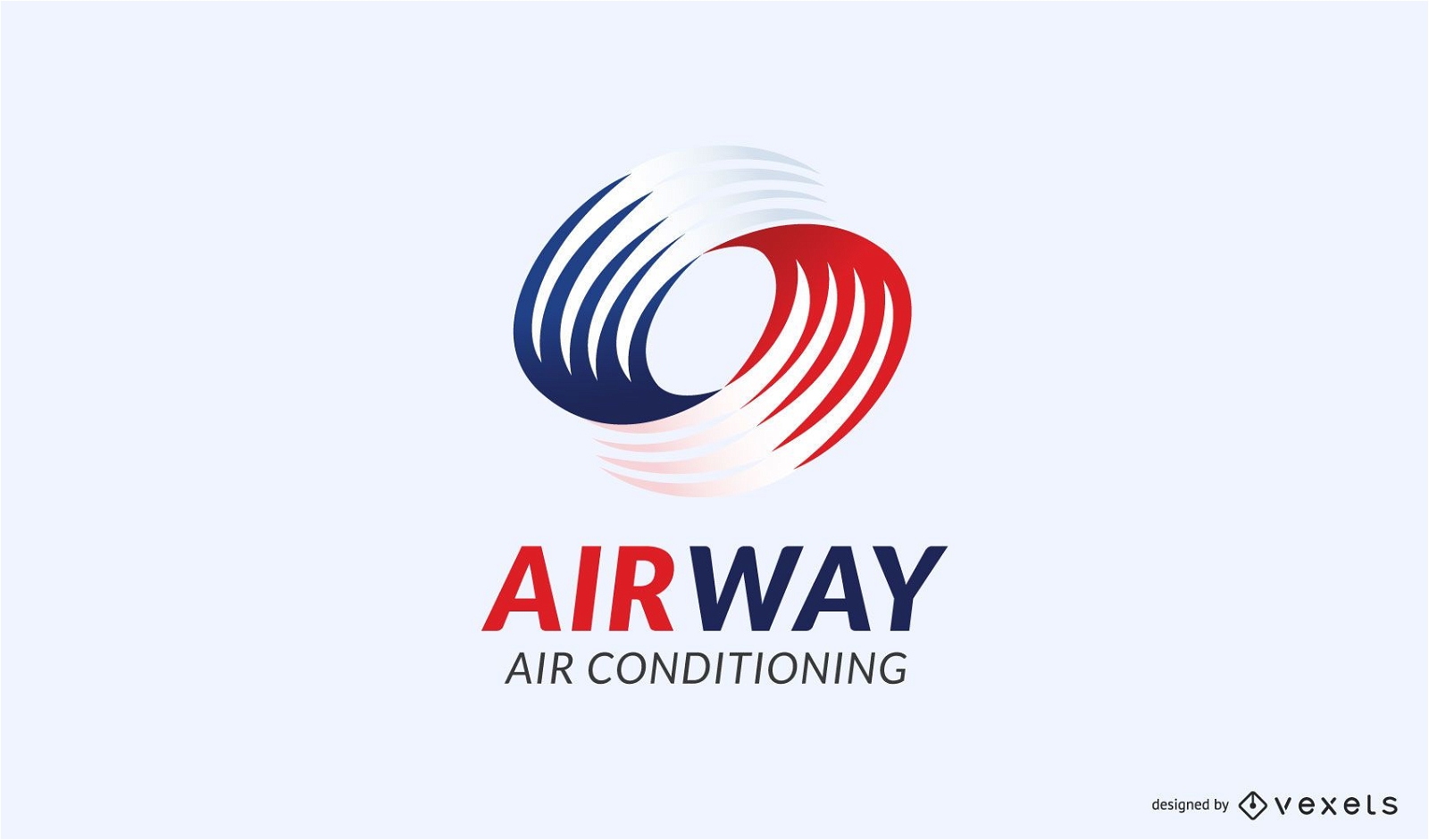 Modelo de logotipo de ar condicionado