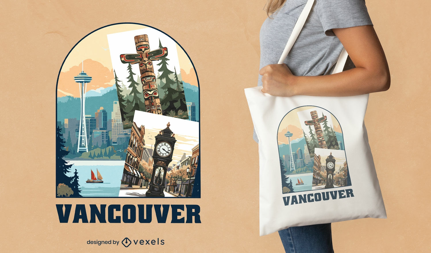 Vancouver-Einkaufstaschendesign