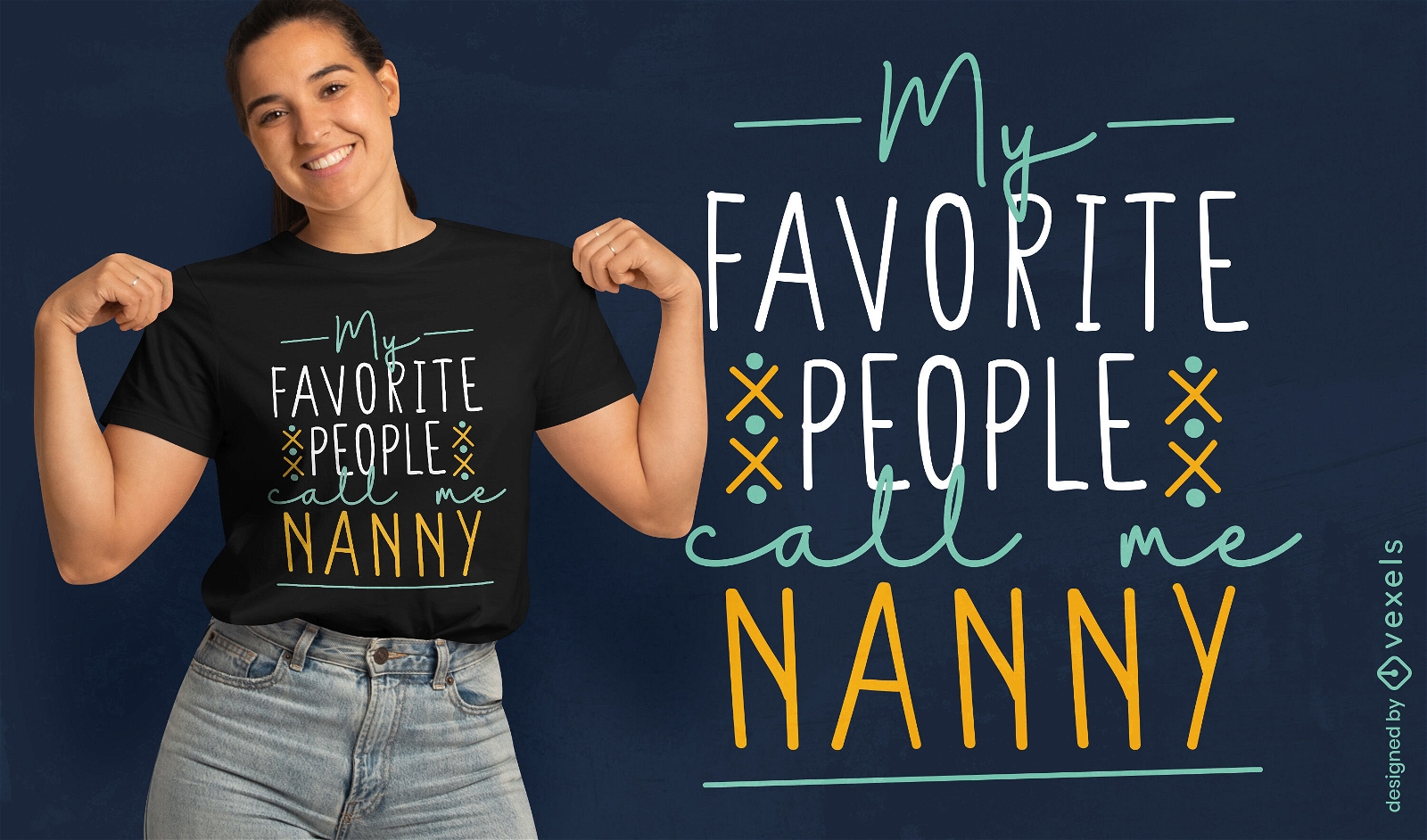 Nanny's favorite quote t-shirt design