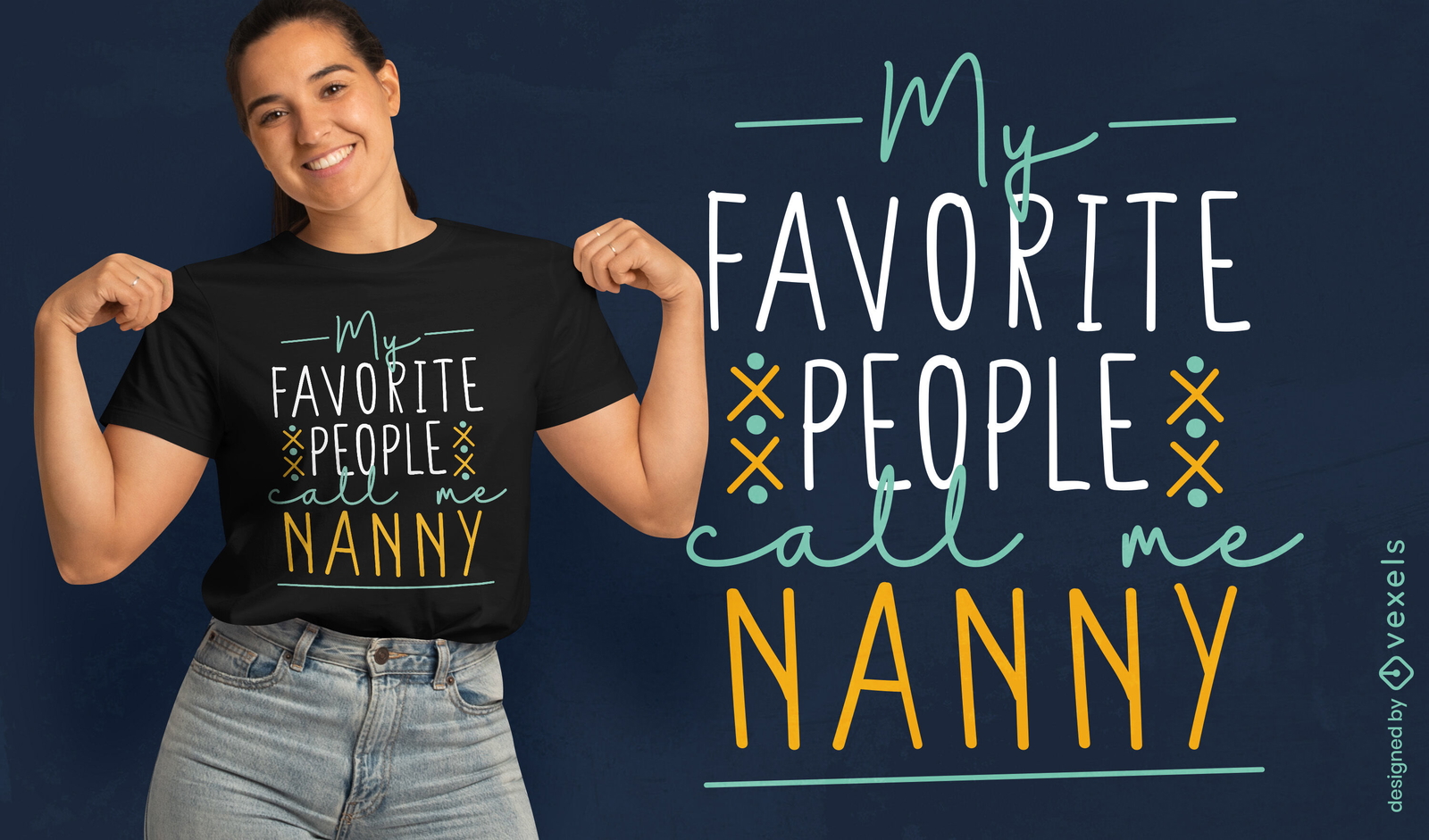 Nanny's favorite quote t-shirt design