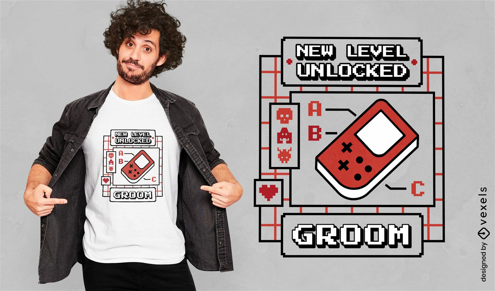 Groom's new level t-shirt design
