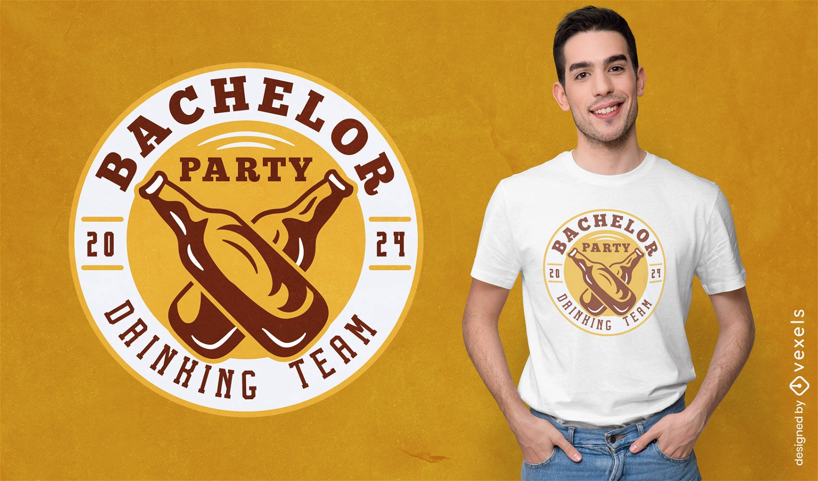 Ultimate bachelor party t-shirt design