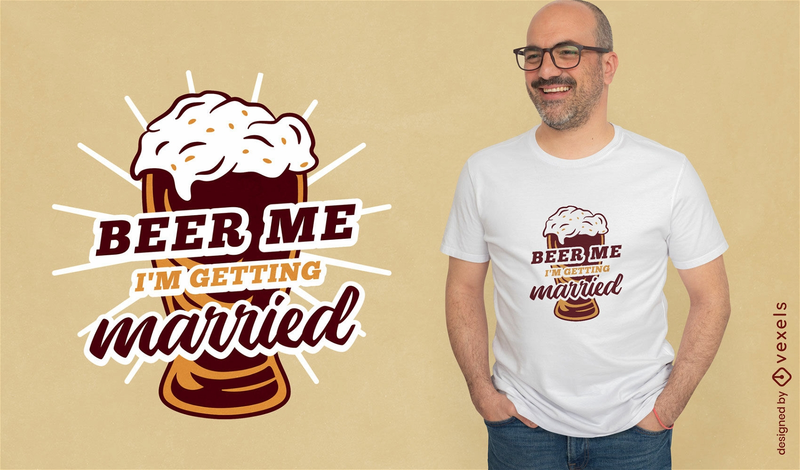Design de camiseta comemorativa para brinde de cerveja