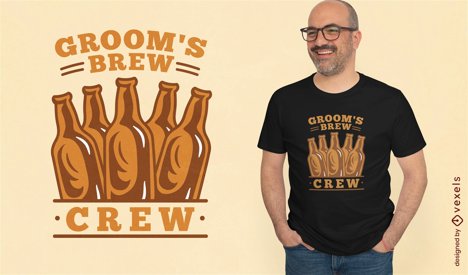 Groom's special brew t-shirt design
