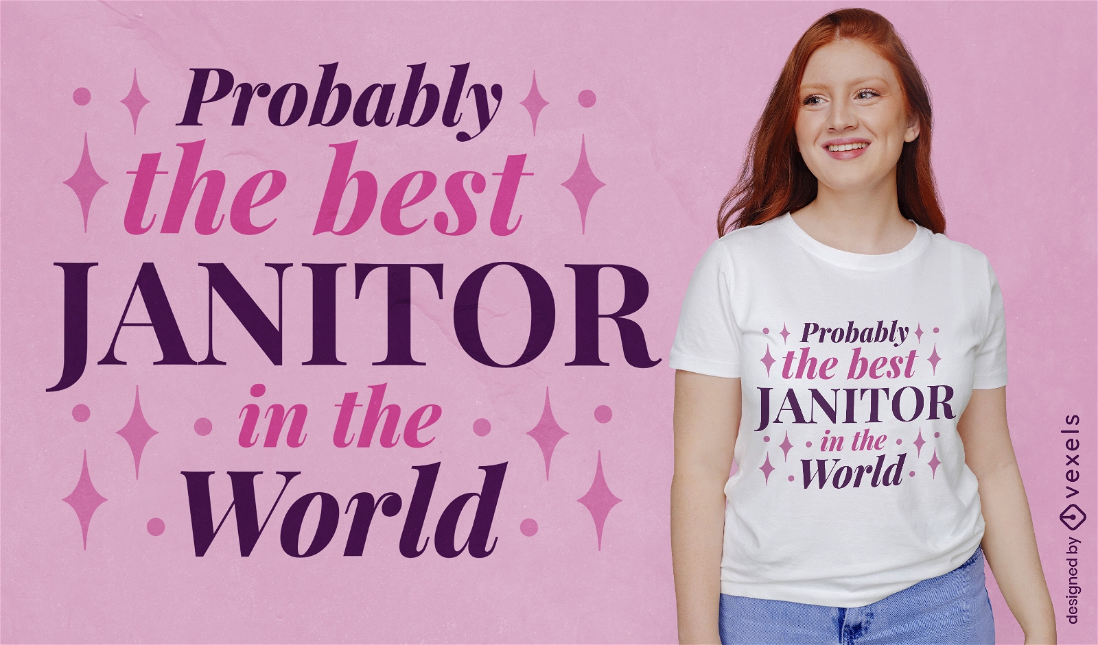 World's best janitor t-shirt design