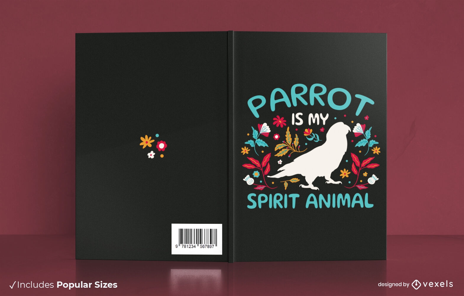 Design de capa de livro com esp?rito de papagaio