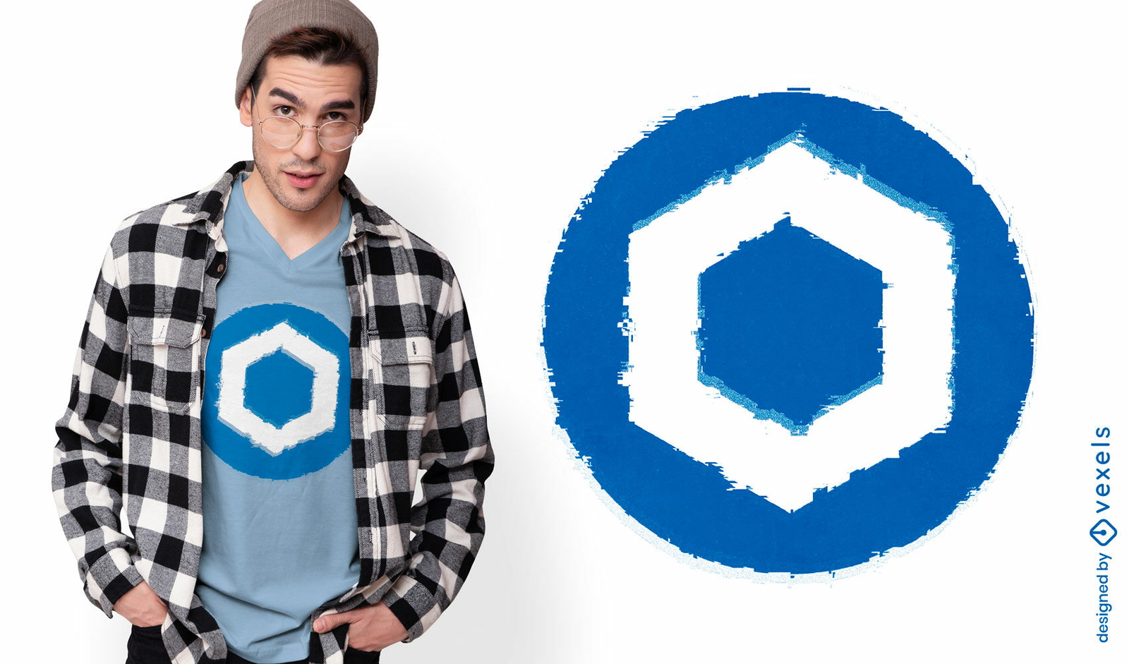 Design de camiseta com s?mbolo de falha de elo de corrente criptografado