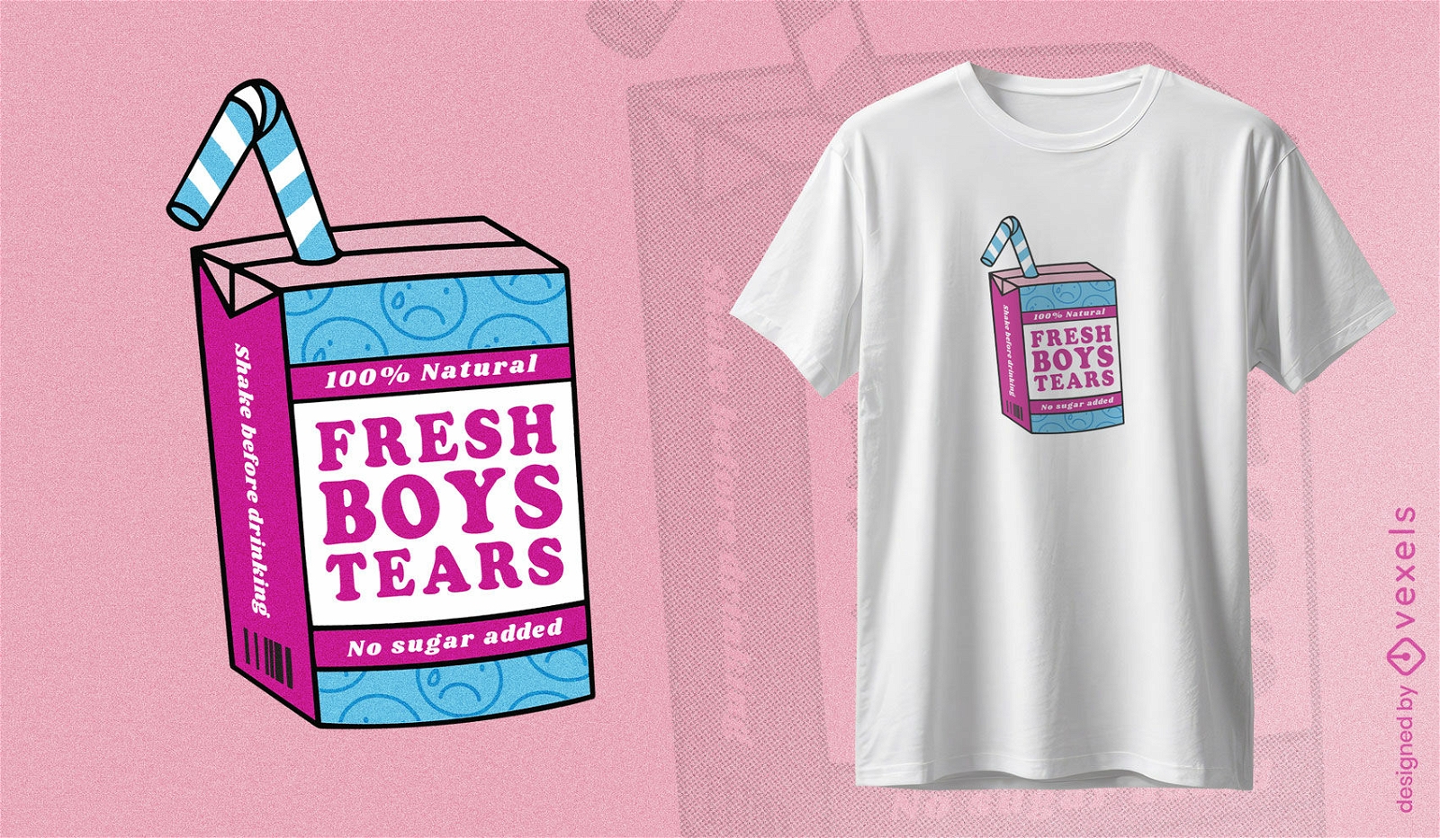 Design atrevido de camiseta com lágrimas para meninos