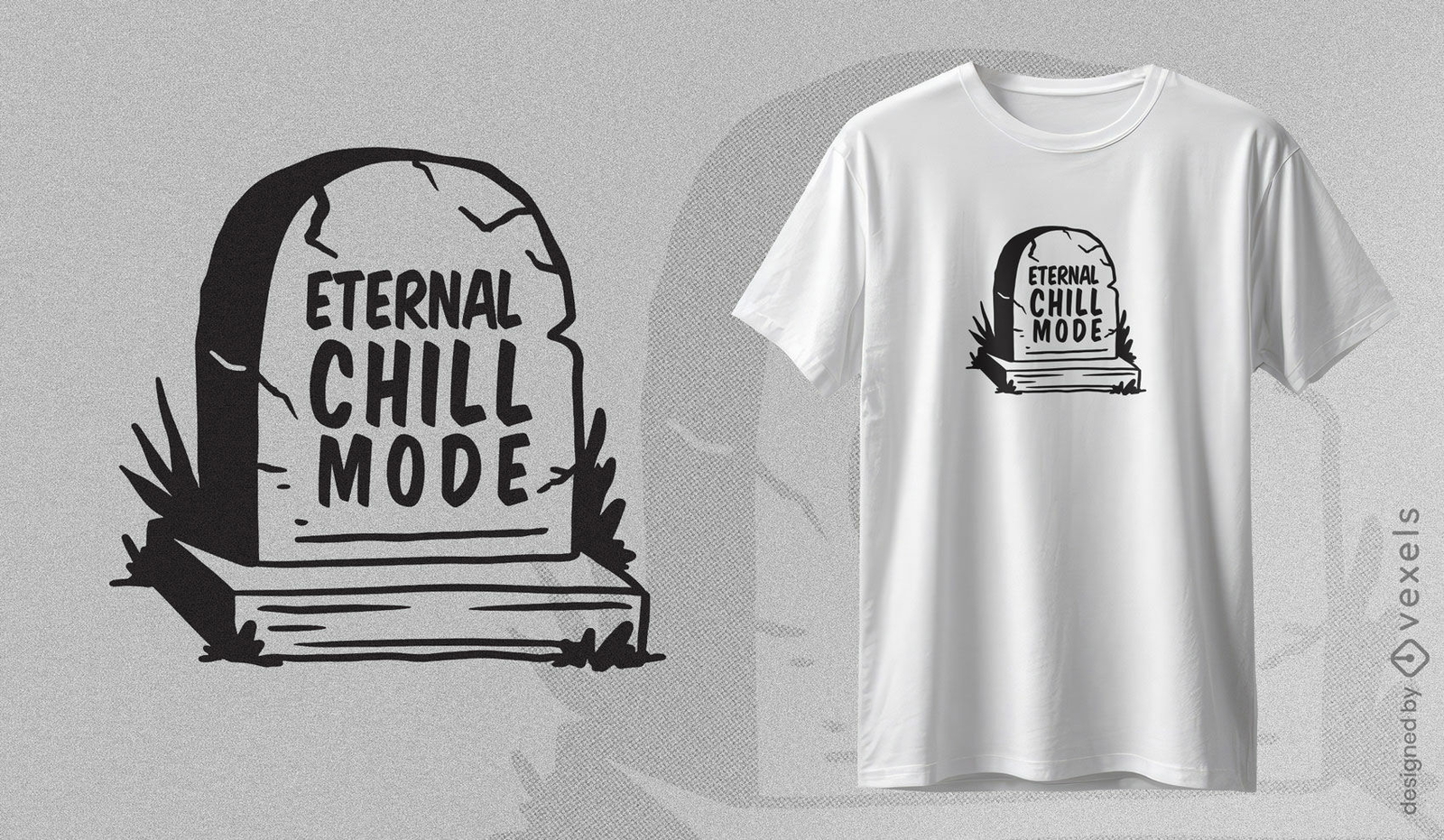 Diseño de camiseta Eternal Chill Tombstone.