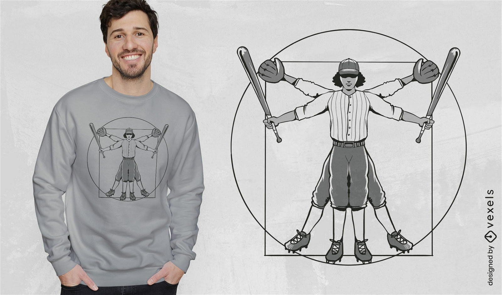 Design criativo de camiseta de beisebol