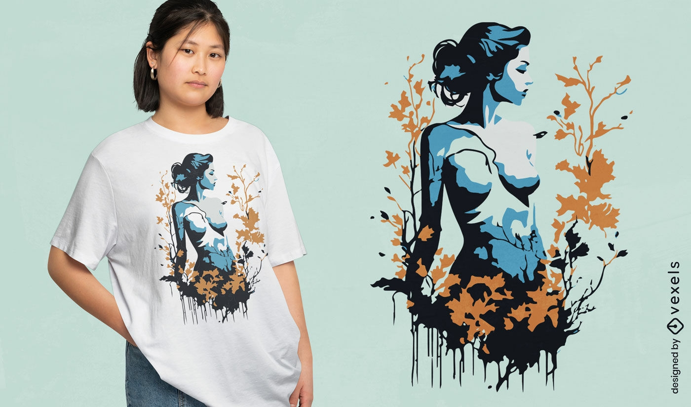 Oneness with nature t-shirt design