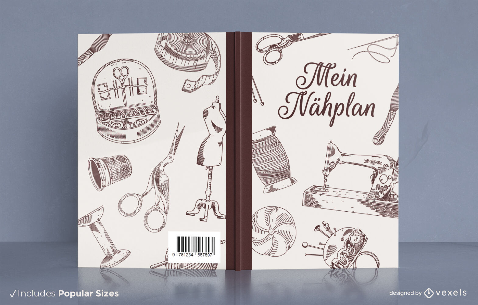 Nähplan-Buchcover-Design