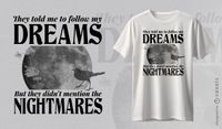 Dreams And Nightmares Bird T shirt Design Vector Download