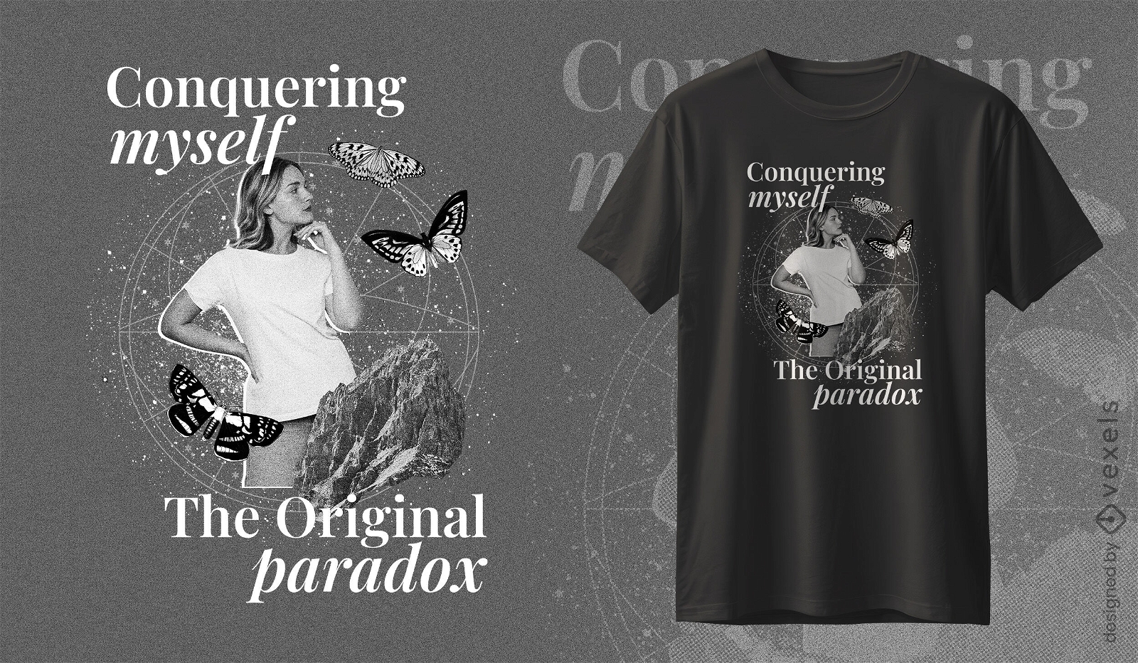 Conquering self t-shirt design