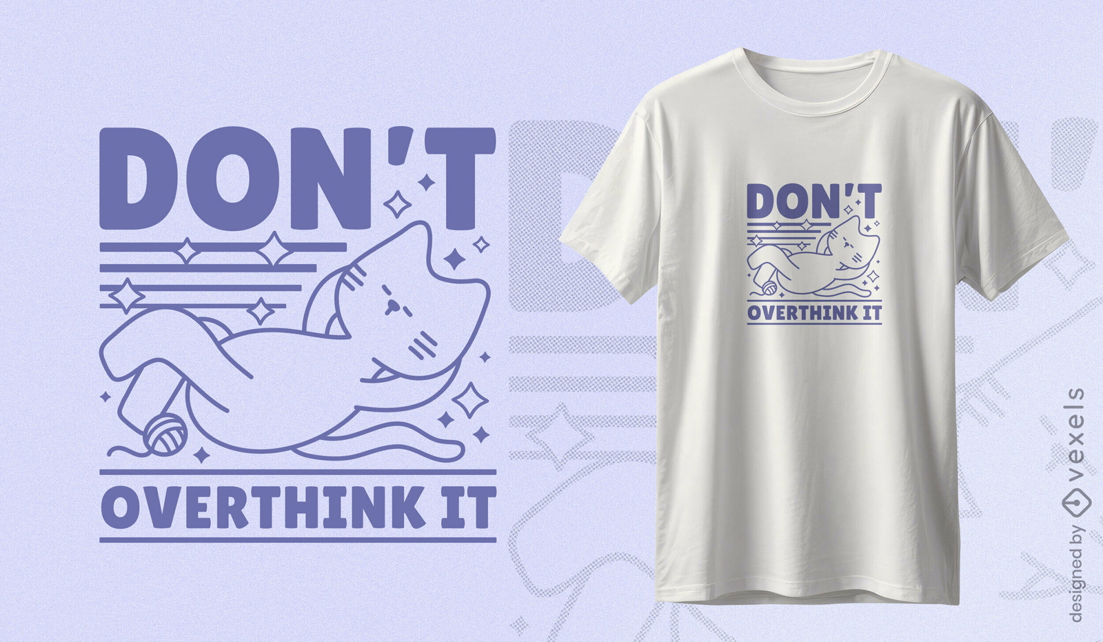 Não pense demais no design de camisetas para gatos