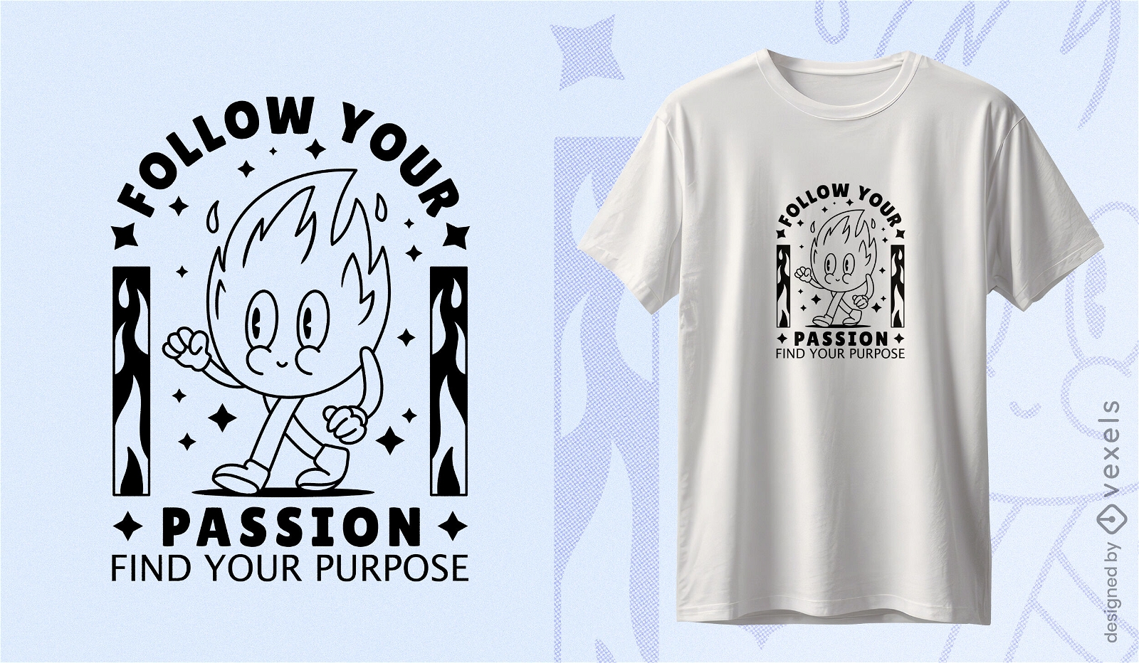 Siga o design de sua camiseta de paixão