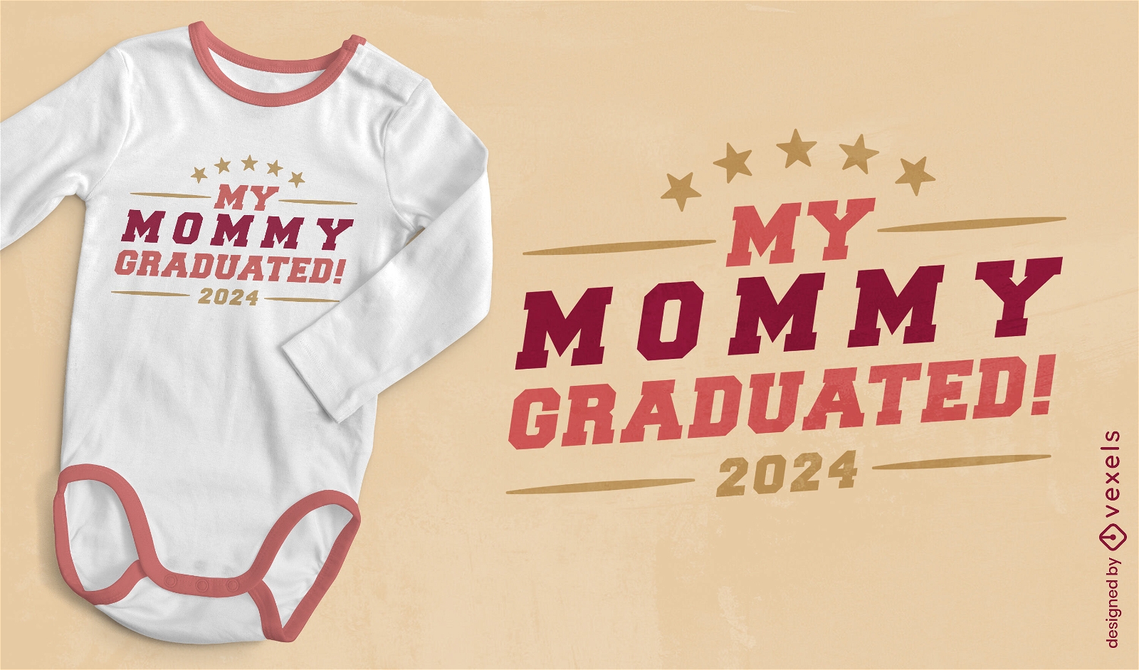 Diseño de camiseta de alegría de graduación de mamá.