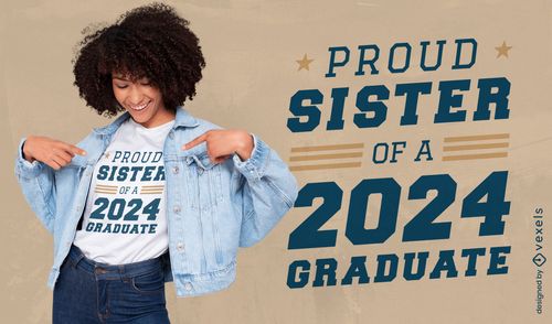 Proud Lil Sister Of A 2019 Graduate Unicorn Dabbing T-Shirt