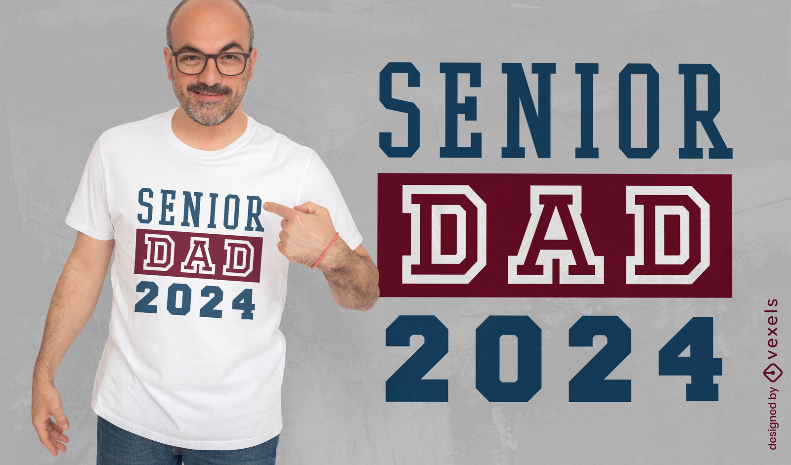 Design de camiseta do Pai Sênior 2024