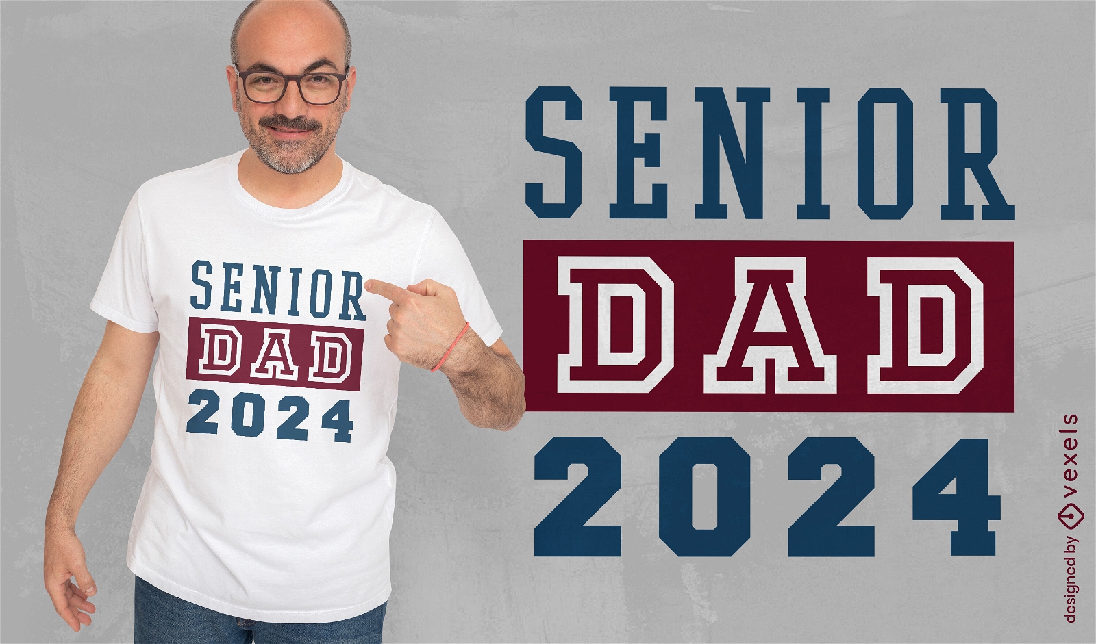 Senior Dad 2024 t-shirt design