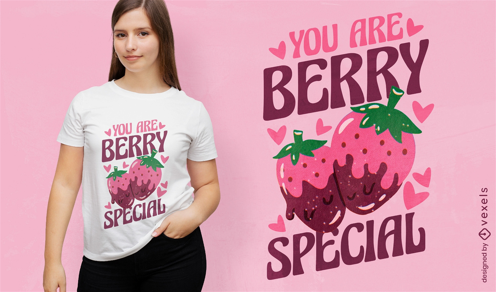 Design especial de camiseta Berry