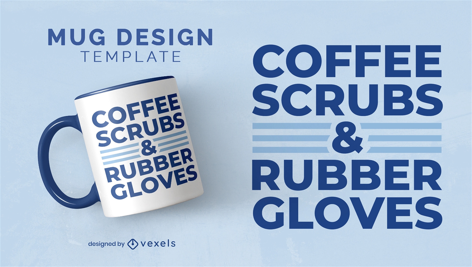 Coffee scrubs mug design