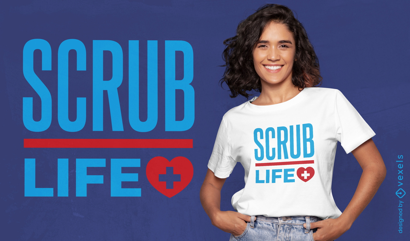 Scrub Life T shirt Design Vector Download