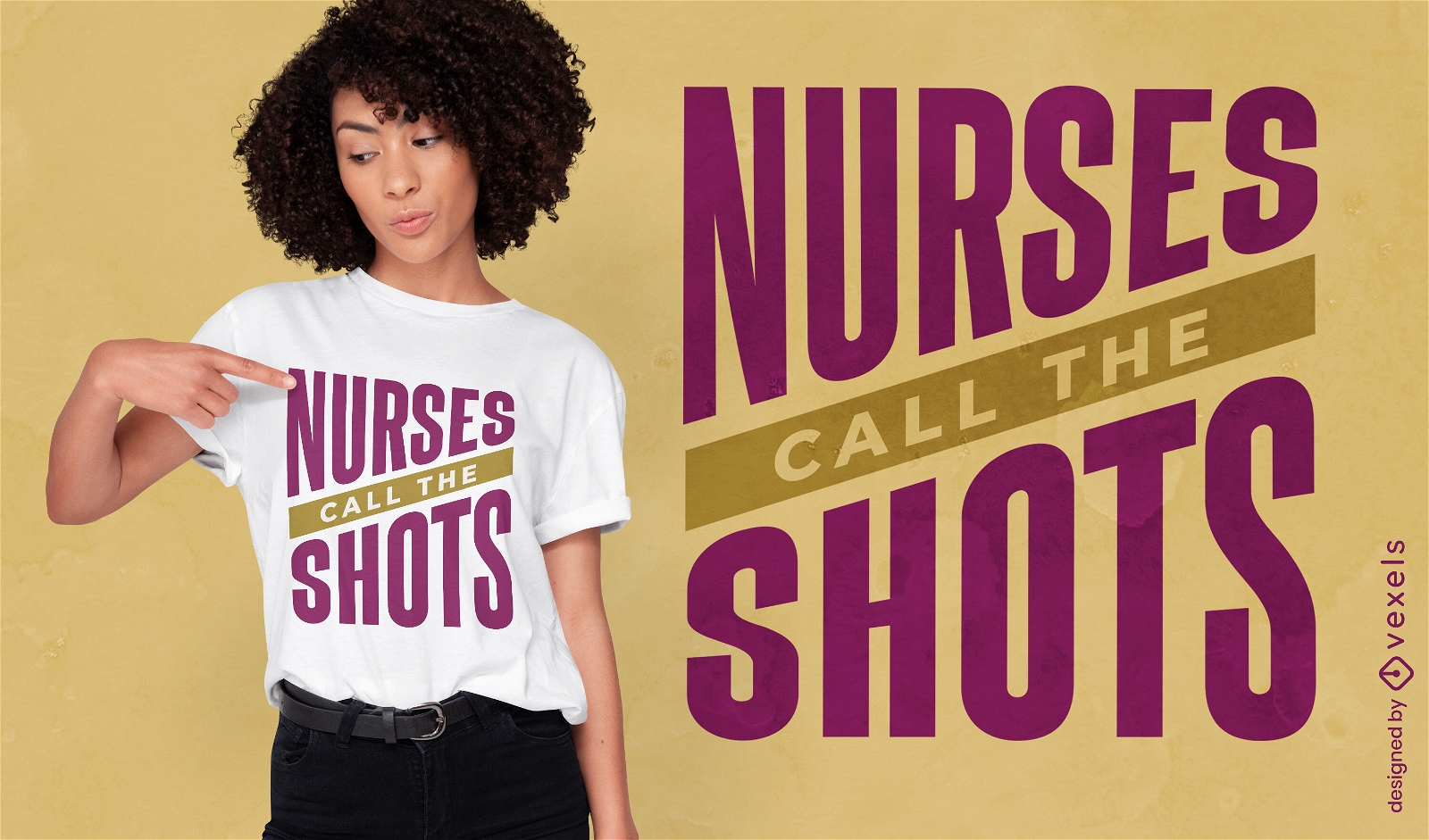 Dise?o de camiseta de enfermeras que toman las decisiones.
