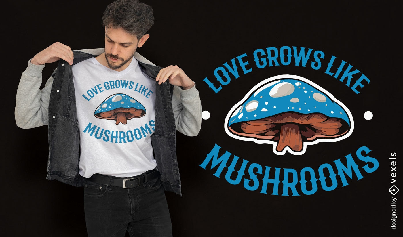 Magical mushroom t-shirt design